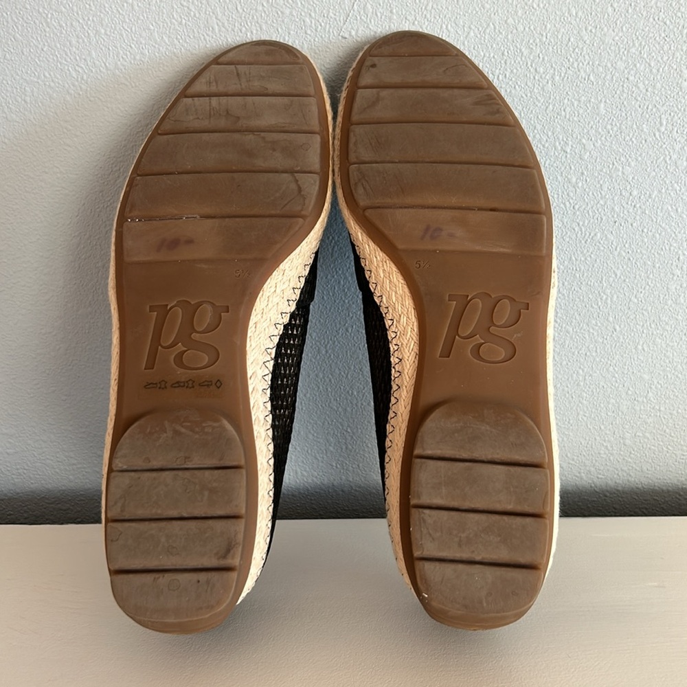 Paul Green •  Layla Leather Espadrille Flats in Black Size 8 US / 37 EU / 5.5 UK - Picture 11 of 15